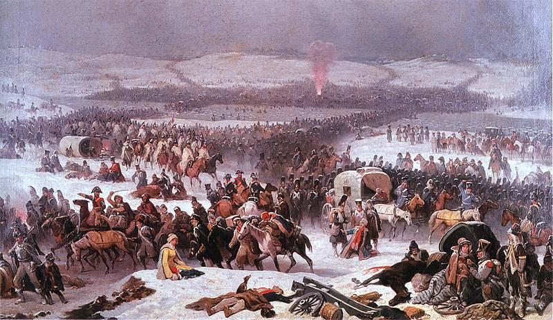 January Suchodolski The Grande Armee Crossing the Berezina. oil painting picture